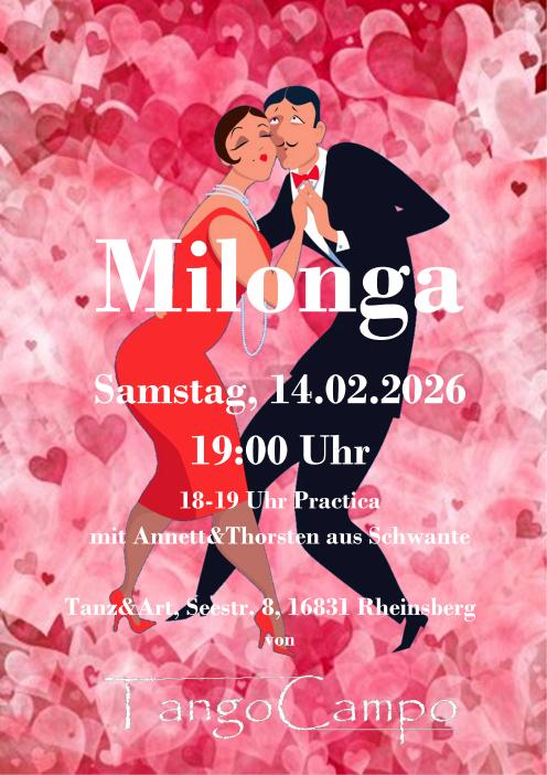 Valentins-Milonga im Tanz&Art Rheinsberg